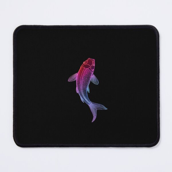 Item preview, Neon Glowing Koi Fish with Vibrant Gradient and Luminous Lines designed and sold by PixelVibe782.