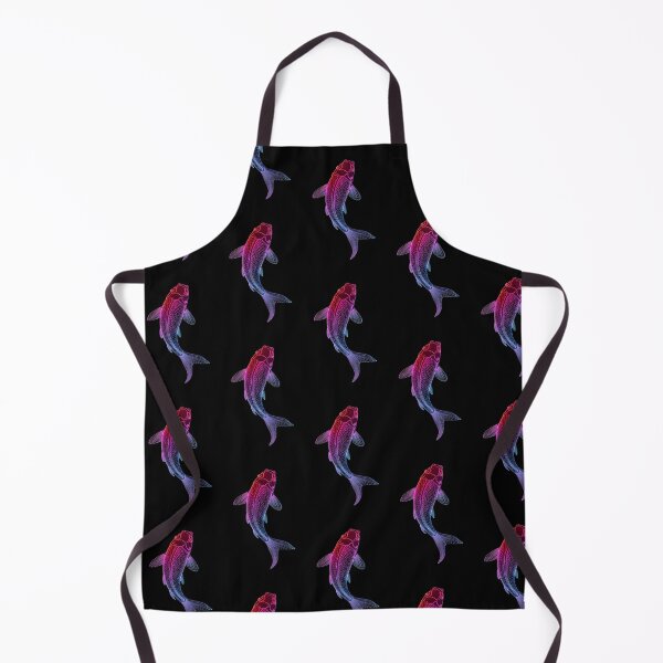 Item preview, Neon Glowing Koi Fish with Vibrant Gradient and Luminous Lines designed and sold by PixelVibe782.