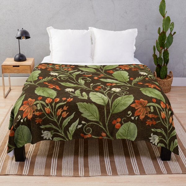 Item preview, Vintage Floral Watercolor Pattern – Earthy Wildflowers & Botanical Design designed and sold by skysshobu.