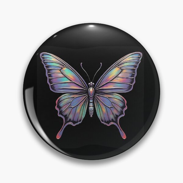 Item preview, Vibrant Butterfly on Black Background designed and sold by Savannah Gibbs.