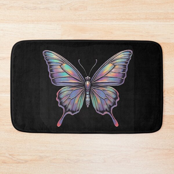 Item preview, Vibrant Butterfly on Black Background designed and sold by Savannah Gibbs.