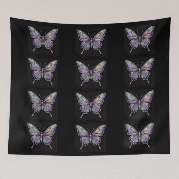 Item preview, Vibrant Butterfly on Black Background designed and sold by Savannah Gibbs.