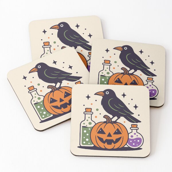 Item preview, Spooky birb with some potions designed and sold by MonroysMakes.