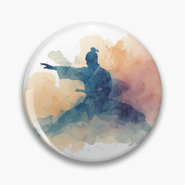 Item preview, Watercolor Shaolin Monk designed and sold by NAIRVANA.