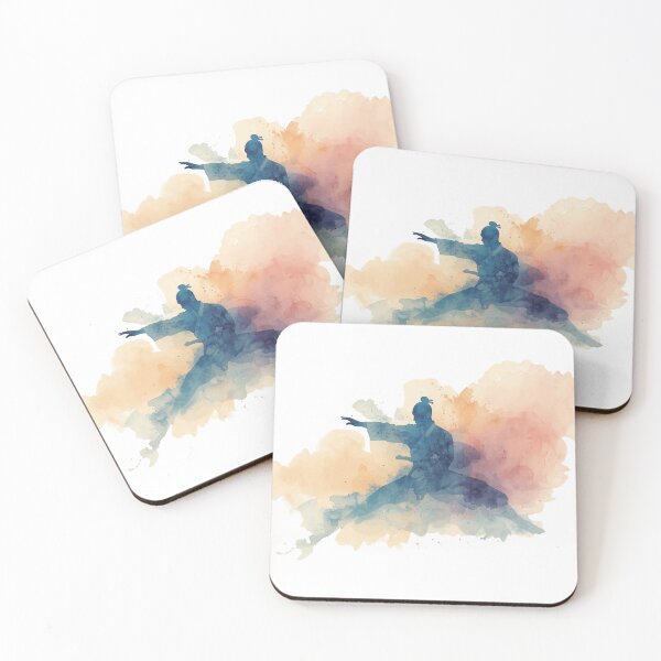 Item preview, Watercolor Shaolin Monk designed and sold by NAIRVANA.