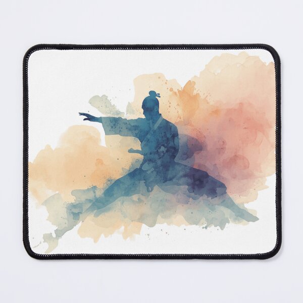 Item preview, Watercolor Shaolin Monk designed and sold by NAIRVANA.