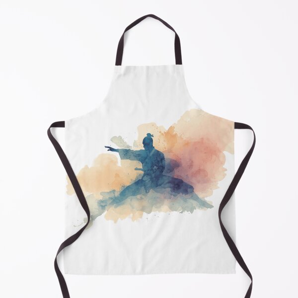 Item preview, Watercolor Shaolin Monk designed and sold by NAIRVANA.