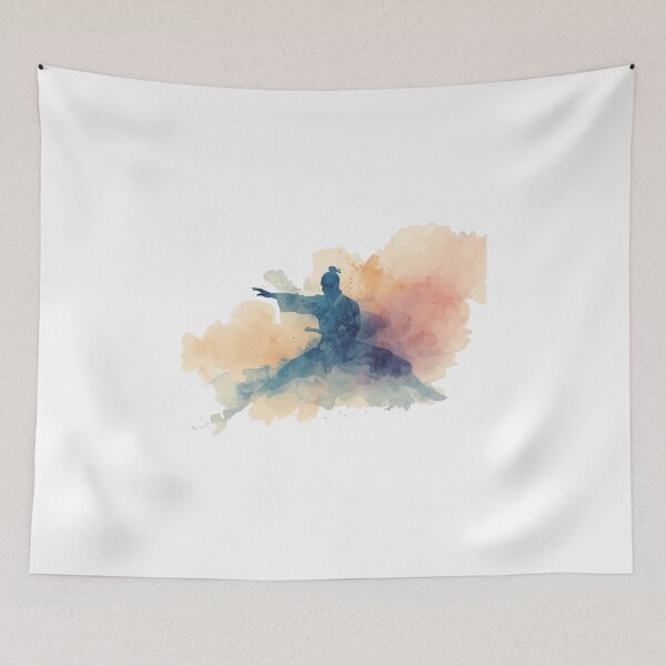 Item preview, Watercolor Shaolin Monk designed and sold by NAIRVANA.