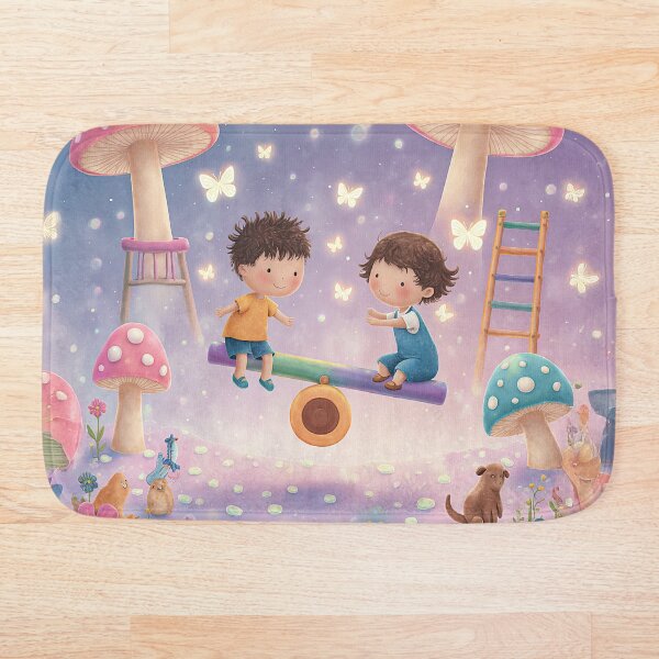 Item preview, Magical Playground of Mushrooms designed and sold by Whimsical Hug.