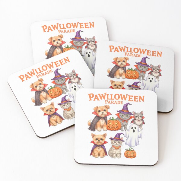 Item preview, Pawlloween Parade Cute Halloween Pet Tee – Adorable Dogs & Cats in Costume designed and sold by HexOne.
