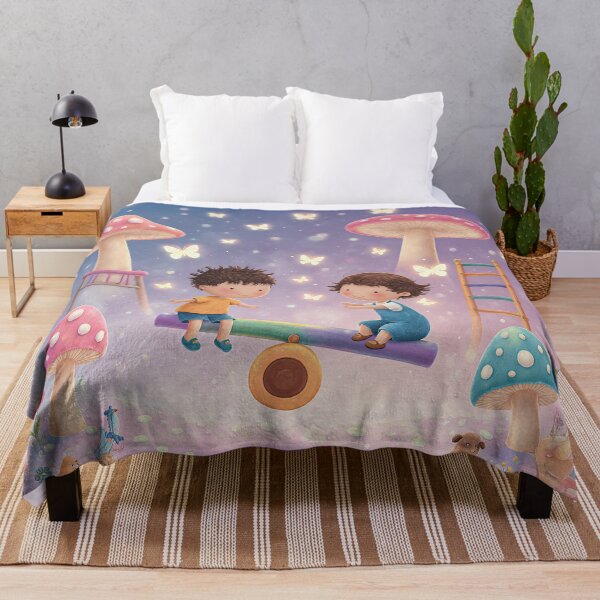 Item preview, Magical Playground of Mushrooms designed and sold by Whimsical Hug.
