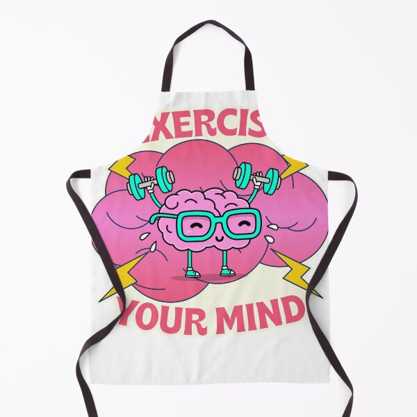 Item preview, Exercise Your Mind Funny Retro Brain designed and sold by Ramya designs .