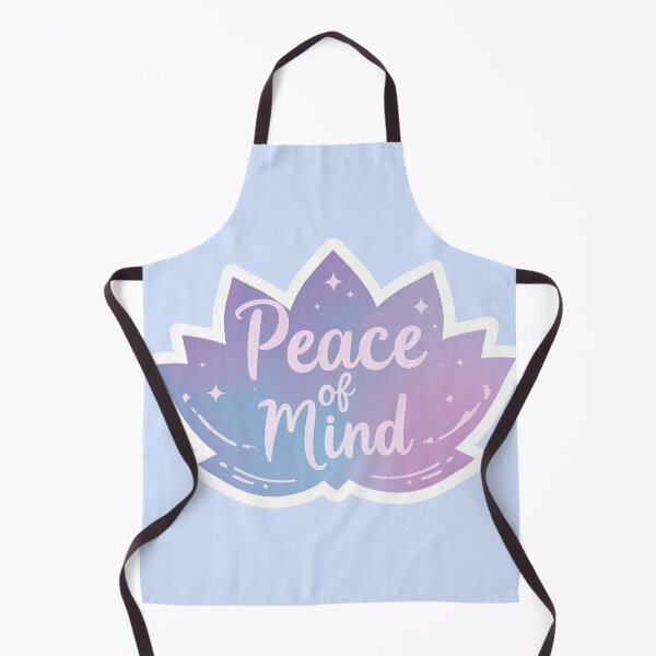 Item preview, Peace of Mind lotus shape Sticker, Minimalist Motivational Quote designed and sold by Moodune.
