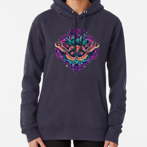 Cecropia Moth Pullover Hoodie