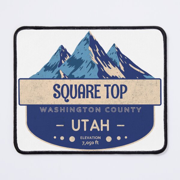 Item preview, Square Top Mountain, Washington County, Utah, Mountain Design designed and sold by Wanderful-roads.