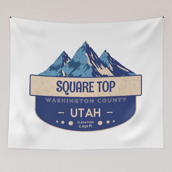 Item preview, Square Top Mountain, Washington County, Utah, Mountain Design designed and sold by Wanderful-roads.