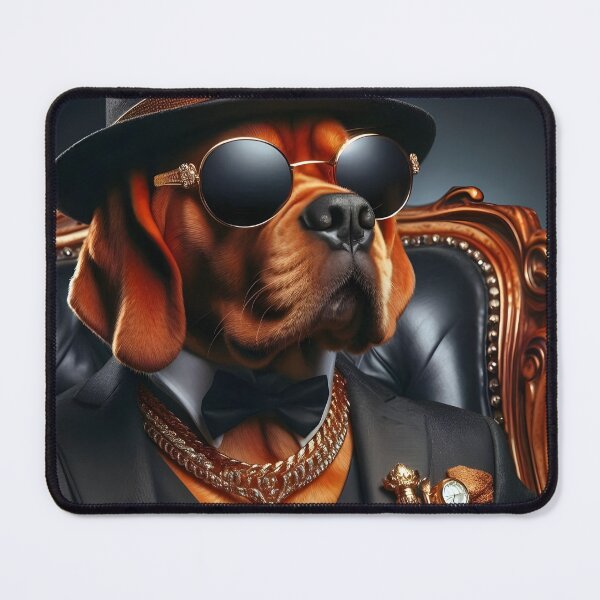 Item preview, Rich Mafia Dog with Gold Accessories and Sunglasses No.2 designed and sold by DreamagineArtDesign.