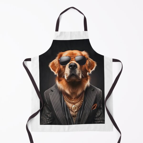 Item preview, Rich Mafia Dog with Gold Accessories and Sunglasses No.3 designed and sold by DreamagineArtDesign.