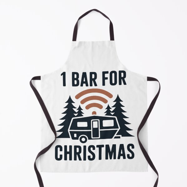 Item preview, Minimal Signal, Maximum Spirit – Wi-Fi Christmas Camper Scene designed and sold by SplashTastic.