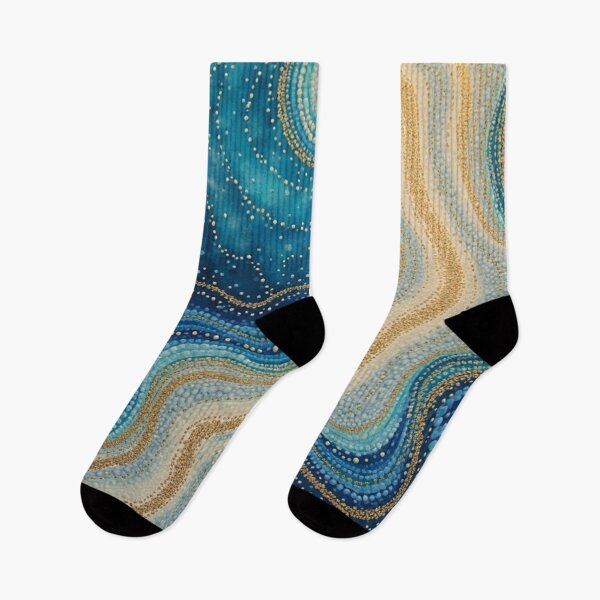Item preview, Aboriginal Inspired Dot Art - With the Golden Path and Water designed and sold by GrinGalore.