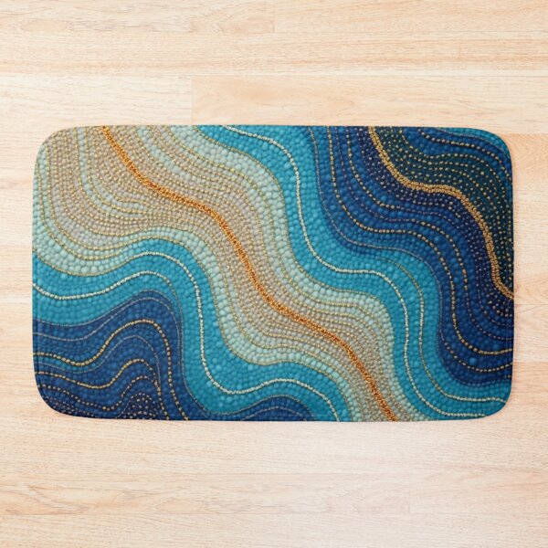 Item preview, Aboriginal Inspired Dot Art - Path Across the Sea designed and sold by GrinGalore.