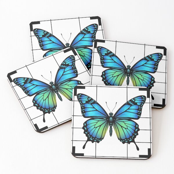 Item preview, Vibrant Butterfly on Geometric Pattern designed and sold by Savannah Gibbs.