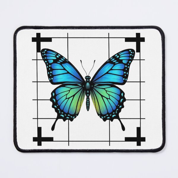 Item preview, Vibrant Butterfly on Geometric Pattern designed and sold by Savannah Gibbs.