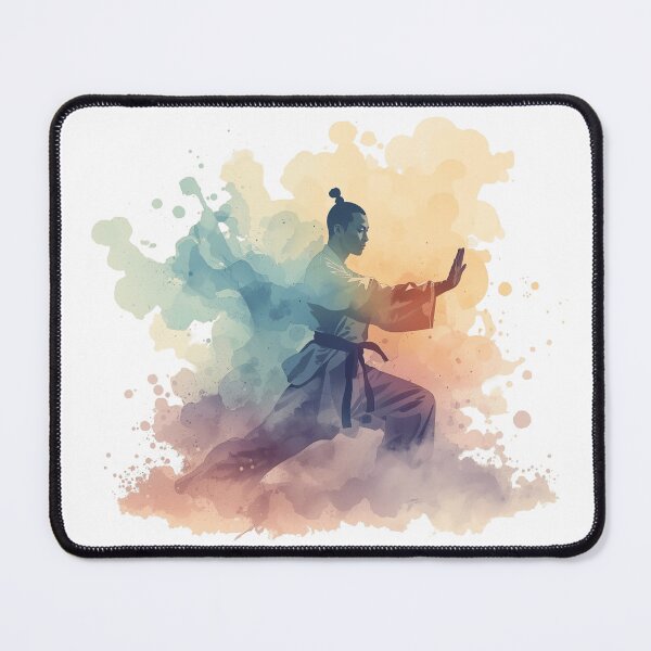 Item preview, Watercolor Shaolin Monk designed and sold by NAIRVANA.