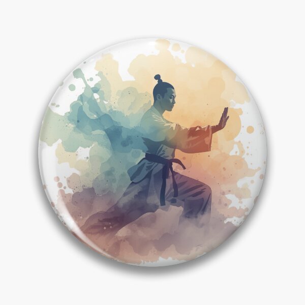 Item preview, Watercolor Shaolin Monk designed and sold by NAIRVANA.