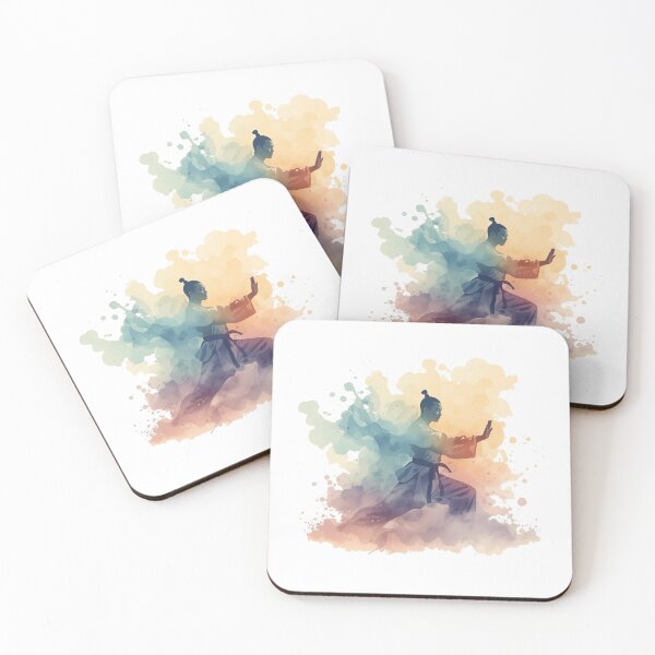 Item preview, Watercolor Shaolin Monk designed and sold by NAIRVANA.