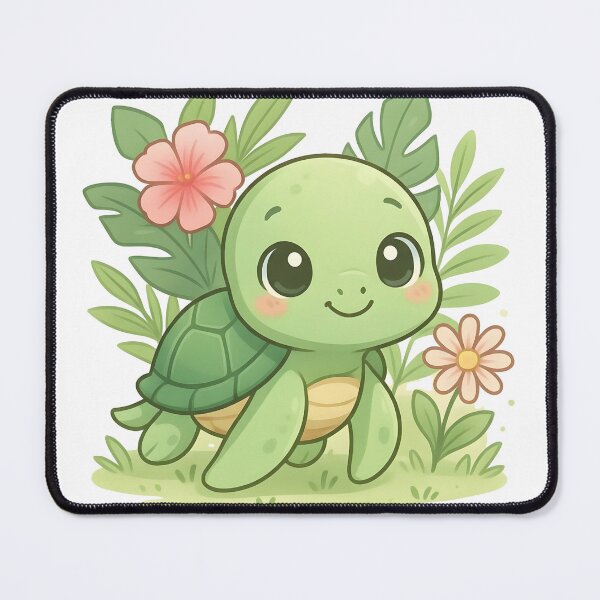Item preview, Cute Tropical Kawaii Turtle designed and sold by SOFIKACR.