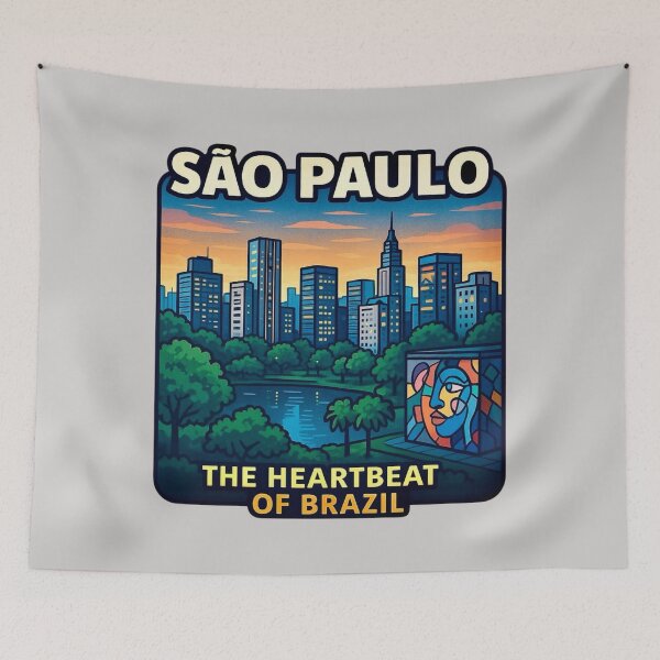 Item preview, São Paulo - The Heartbeat of Brazil designed and sold by Myra365Art.