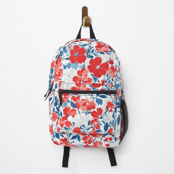 Item preview, Flowers Red White Blue designed and sold by CoolPixels.