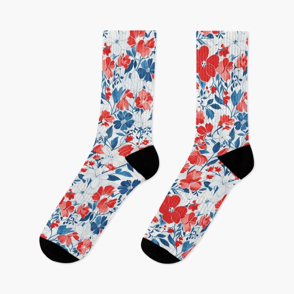 Item preview, Flowers Red White Blue designed and sold by CoolPixels.