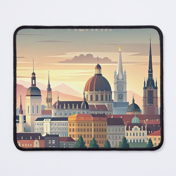 Item preview, Minimalist skyline of Vienna designed and sold by paulrommer.