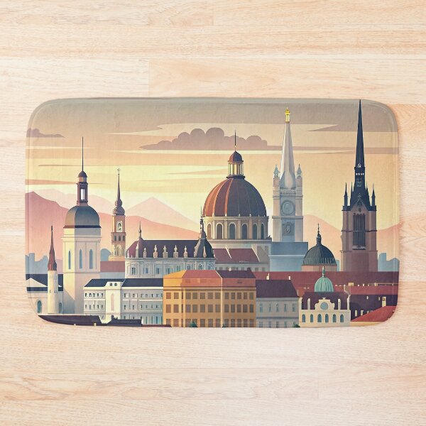 Item preview, Minimalist skyline of Vienna designed and sold by paulrommer.