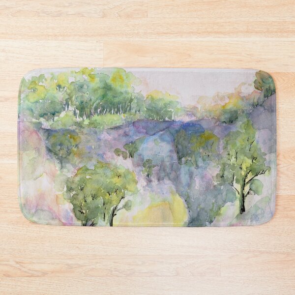 Item preview, Shadowy Gully Watercolour Painting designed and sold by Heatherian.