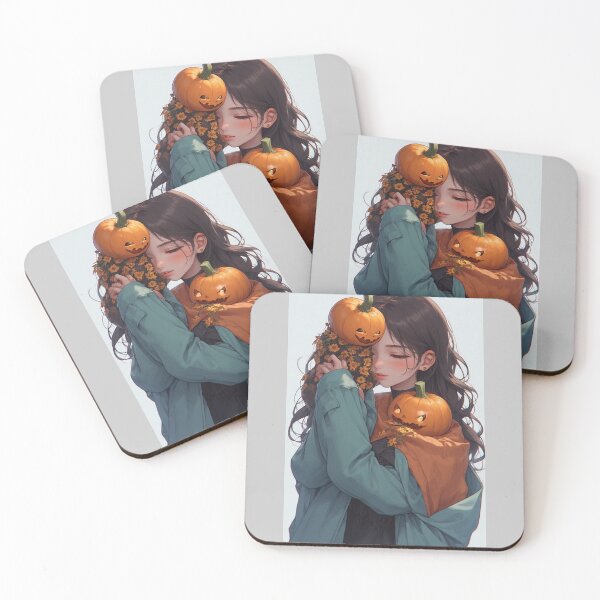 Item preview, Anime girl and pumpkins designed and sold by ArtsJulian.