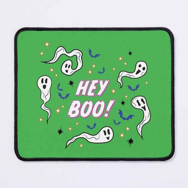 Item preview, Hey Boo! Ghosts Print - Slime Green designed and sold by Daniel Bevis Design.