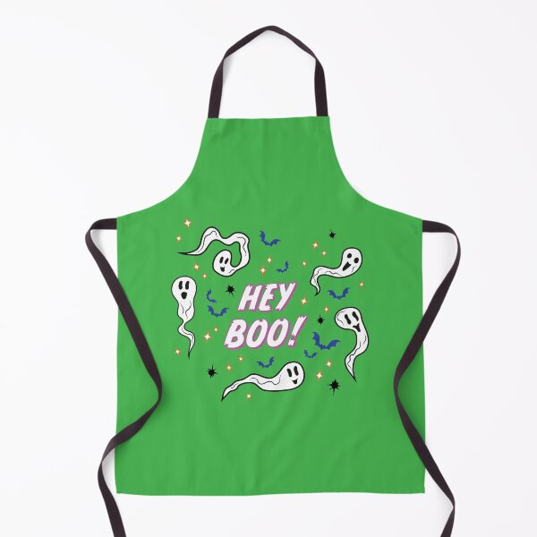 Item preview, Hey Boo! Ghosts Print - Slime Green designed and sold by Daniel Bevis Design.
