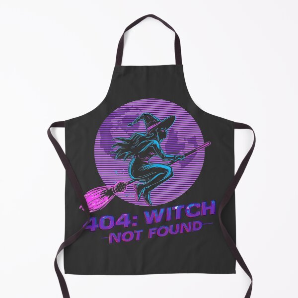 Item preview, 404: Witch Not Found – Cyber Witch Retro Vaporwave Design designed and sold by calm-style.