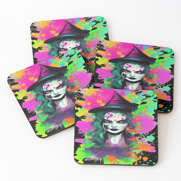 Item preview, Colorful Halloween witch. designed and sold by DaliaSabryTee.