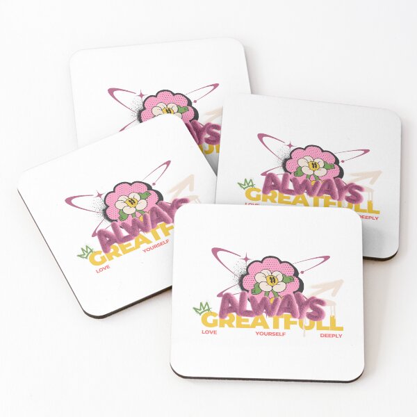 Item preview,  ALWAYS GREATFULL Streetwear Graphic — Fuzzy Retro Flower Cartoon designed and sold by Colorful-Garden.