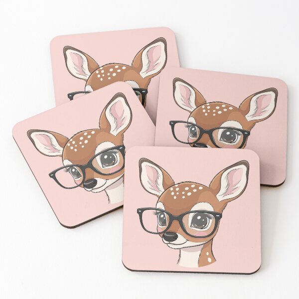 Item preview, Adorable Deer with Glasses designed and sold by 0606PM.