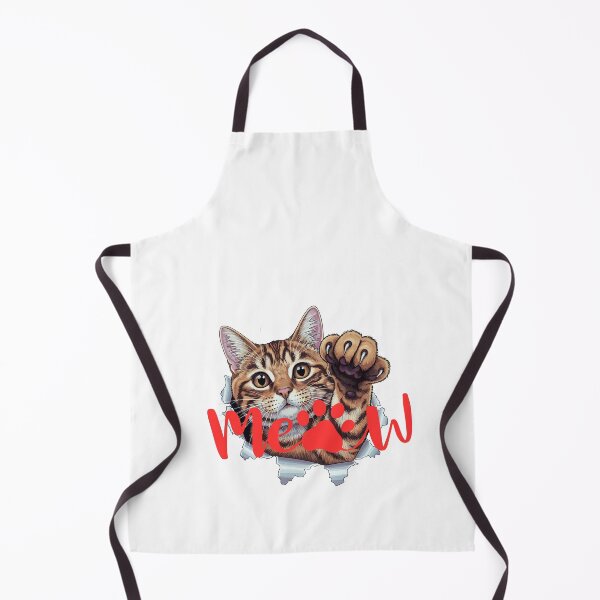 Item preview, Cat with meow quote designed and sold by Kinkalow.