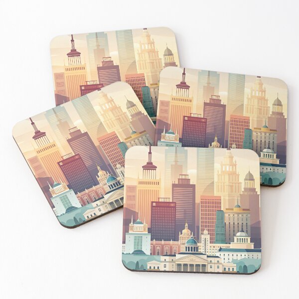 Item preview, Minimalist skyline of Madrid designed and sold by paulrommer.