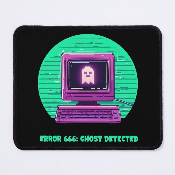 Item preview, Error 666: Ghost Detected – Retro Computer Halloween Glitch designed and sold by calm-style.