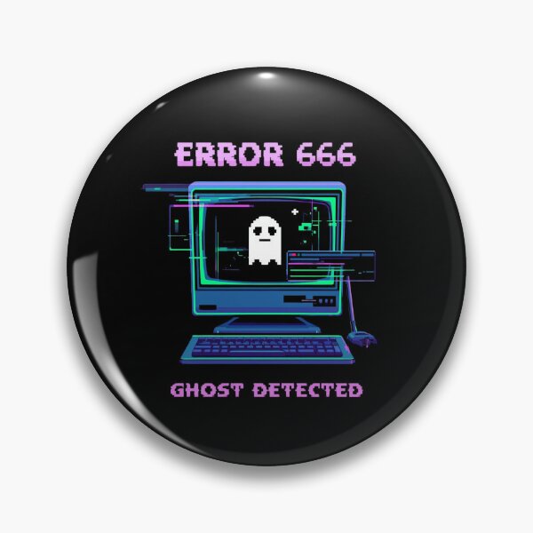 Item preview, Error 666: Ghost Detected – Digital Glitch Ghost Retro Art designed and sold by calm-style.