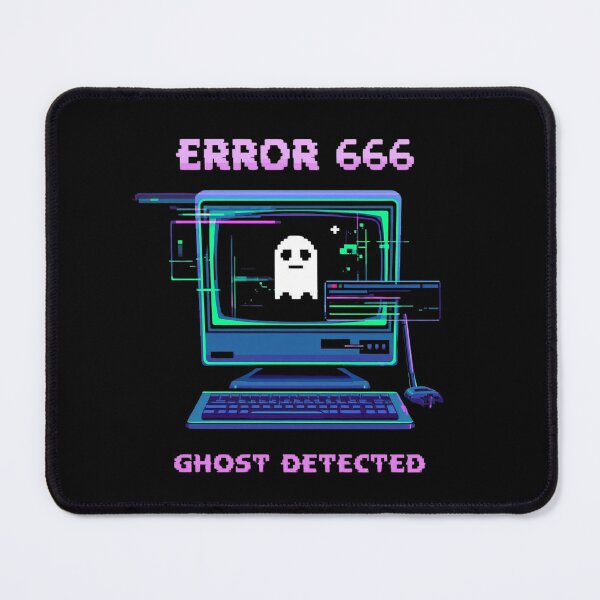 Item preview, Error 666: Ghost Detected – Digital Glitch Ghost Retro Art designed and sold by calm-style.