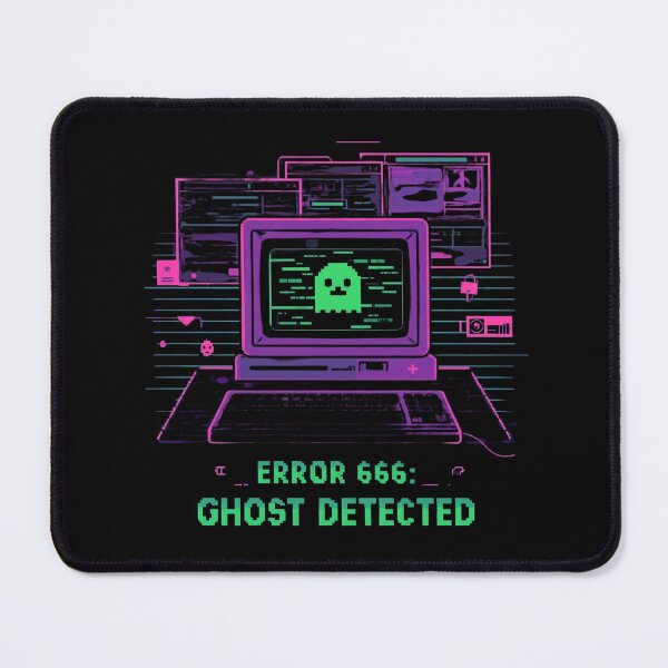 Item preview, Error 666: Ghost Detected – Green Pixel Ghost Tech Art designed and sold by calm-style.